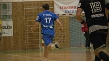 Litovel (v modrém) porazila Lovosice 28:27.