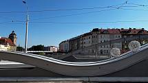 Nový most na Masarykově třídě v Olomouc, 26. června 2022