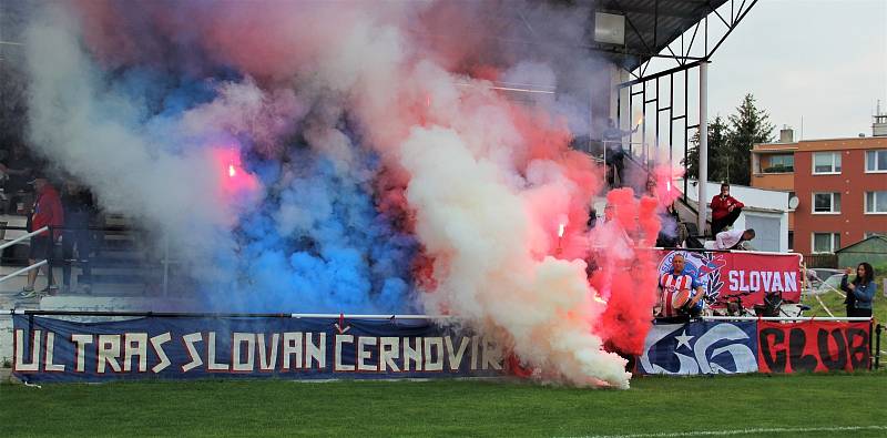 Olomoucké městské derby mezi FC Sigma Hodolany TJ Slovan Černovír.