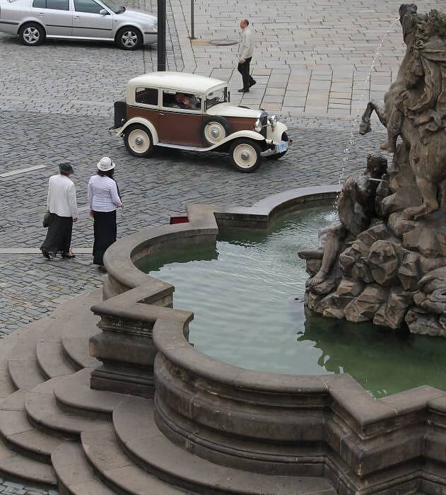 Hanácký okruh: veteráni na Horním náměstí v Olomouci