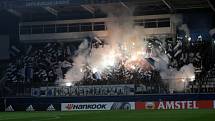 Fanoušci Kodaně na Andrově stadionu v Olomouci