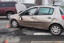 Nehoda opilé řidičky v Šumperské ulici v Uničově