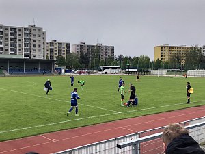 Zápas 24. kola MSFL SK Uničov - MFK Karviná B 2:1.