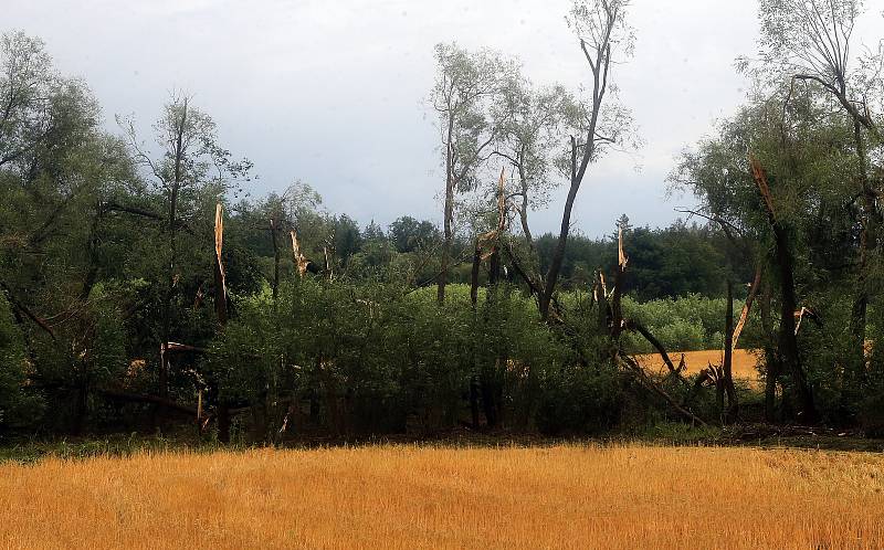 Bohuslavice - tornádo. Následky bouřky 1.7.2019