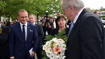 Prezident Miloš Zeman na návštěvě Olomouce