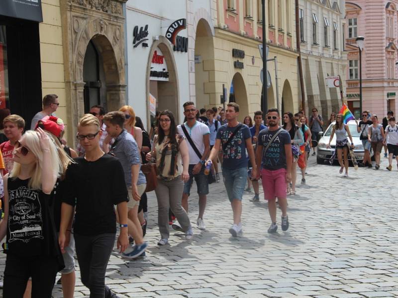 Rainbow Pride - první průvod lidí s menšinovou sexuální orientací v Olomouci