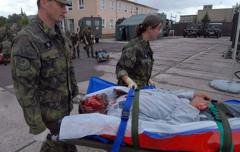 Vojenské cvičení Boleslavská hradba na základně ve Štěpánově 