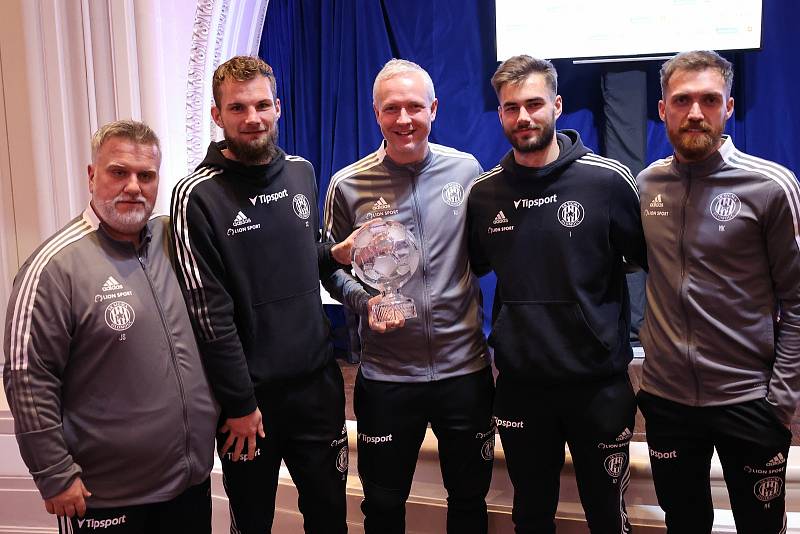 Fotbalisté Sigmy Olomouc si na galavečeru převzali cenu pro vítěze Tipsport Malta Cupu