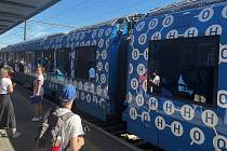 V Olomouci se představil vodíkový vlak Coradia iLint, 19. května 2022.