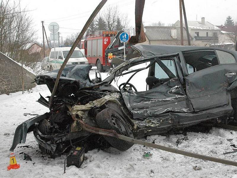 Octavii smetl vlak na přejezdu v Bohuňovicích