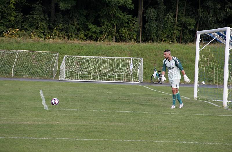 Litovel porazila v krajském přeboru Rapotín 1:0. Vojtěch Šrom