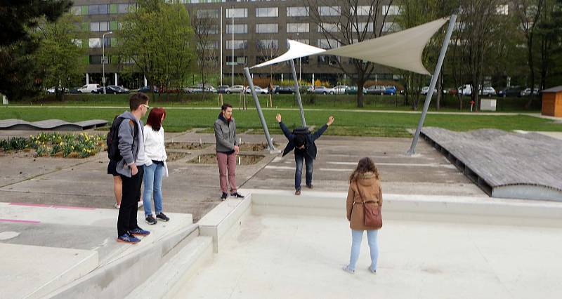 Zrekonstruované olomoucké rozárium na začátku druhé sezony v dubnu 2017