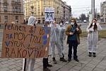 Happening za větší ochranu Olomoučanů přčed smogem