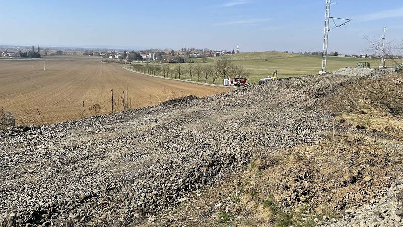 Železniční trať č. 290 v úseku Šternberk–Uničov prochází zásadní přestavbou, Mladějovice, 1. dubna 2021