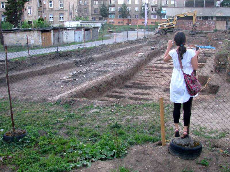 Archeologické vykopávky u pavilonu A na Výstavišti Flora