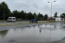 Autobusové nádraží v Litovli, aktuální stav, 30. července 2022