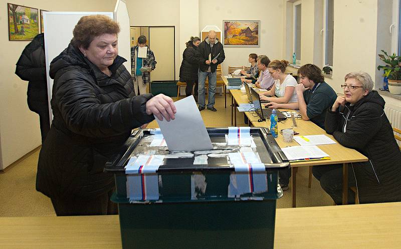 Prezidentské volby v obci Luká na Olomoucku