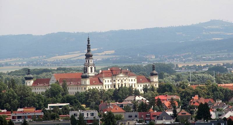 Vyhlídka na věži kostela sv. Mořice v Olomouci, červenec 2021