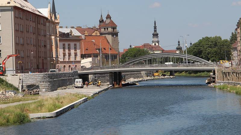 II. B etapa protipovodňových opatření v okolí Masarykovy třídy v Olomouci, červen 2022