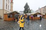 Poslední momenty letošních vánočních trhů v Olomouci, pátek 26. listopadu po poledni