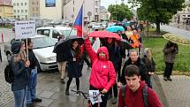 Demonstrace za nezávislost justice v Olomouci, 13. 5. 2019