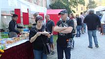 Festival plný netradičních pokrmů Extreme food festival v areálu Letního kina v Olomouci.