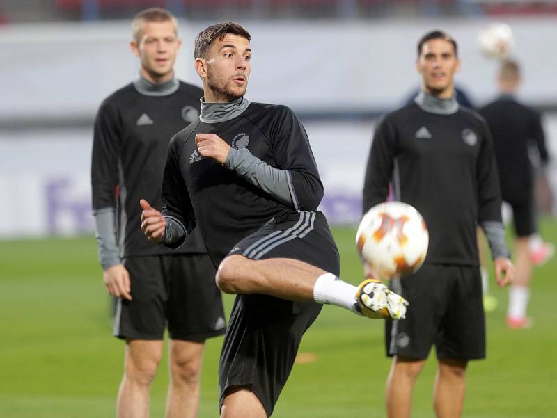 Trénink FC Kodaň na Andrově stadionu v Olomouci