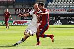 Výběr amatérských hráčů České republiky (Olomoucký kraj) remizoval s Německem (Brémy) 2:2. Jan Ferenc (vpravo)