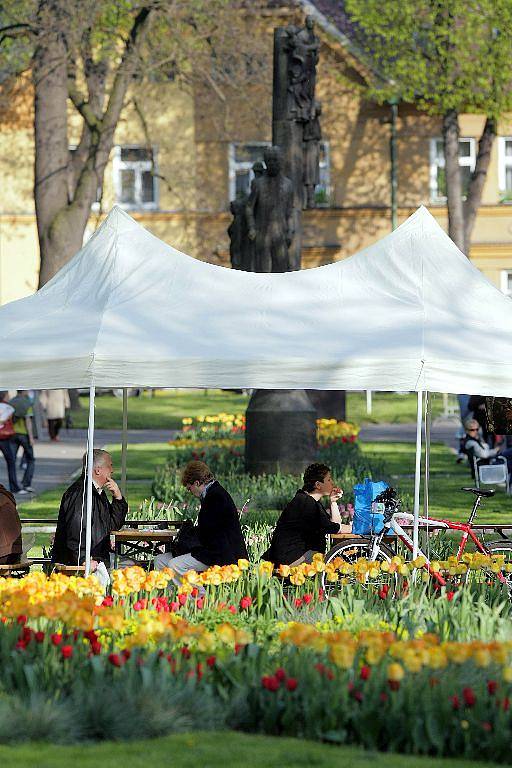 Na výstavě květin Flora Olomouc. 