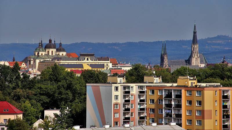 Výhled ze střechy Hotelového domu Olomouc, 11. 9. 2021