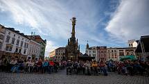 V centru města se uskutečnil festival vojenských hudeb, 27. srpna 2021 v Olomouci.