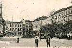 Olomoucké Horní náměstí (Oberrring) na pohlednici z roku 1905
