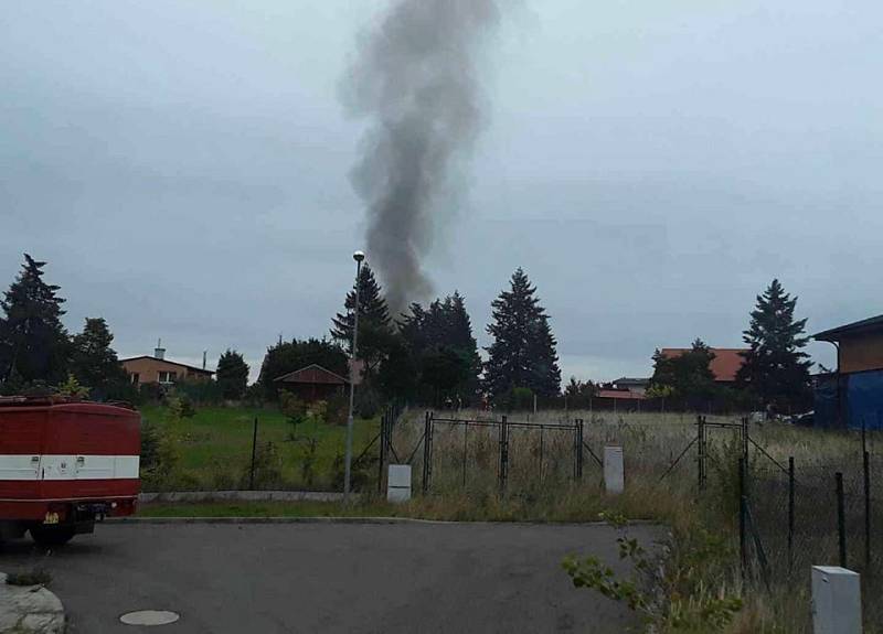 Požár rodinného domku v Plumlově - 27. 9. 2019