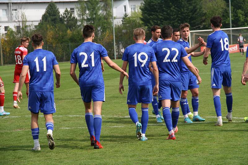 Fotografie ze zápasu 26. kola MSFL mezi celky SK Sigma Olomouc B a SK Uničov