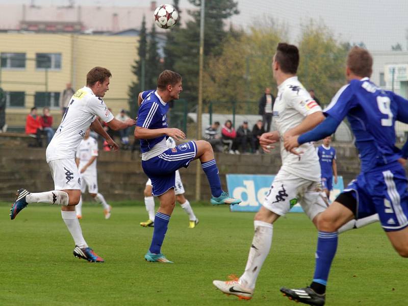 Béčko Sigmy (v modrém) proti béčku Slovácka