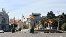 Náměstí Cíbeles, ústřední bod Madridu se sochou věštkyně Kybelé