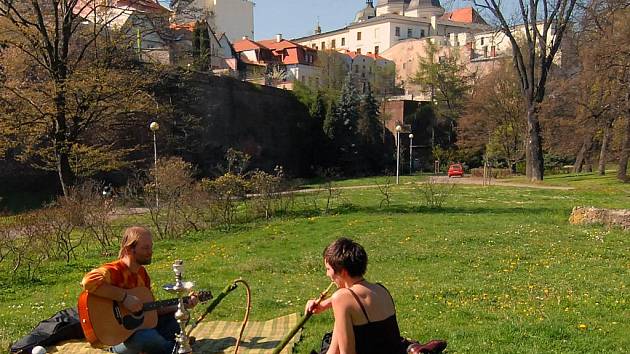 Olomoucké parky - piknik v Bezručových sadech