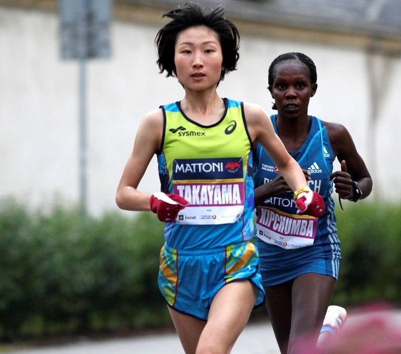 Pátý ročník olomouckého půlmaratonu.  Kotomi Takayamaová (Takayama)