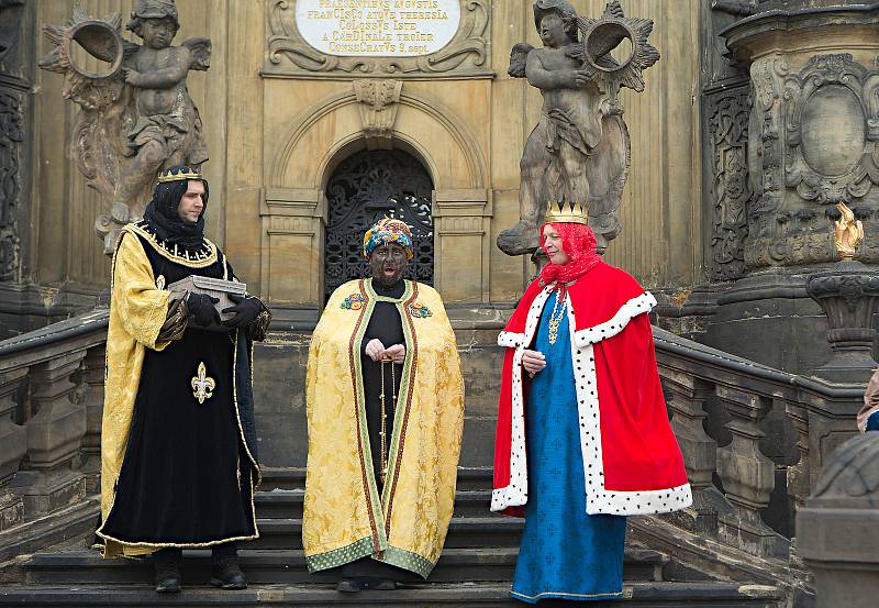 Tři králové vyrazili do ulic Olomouce.