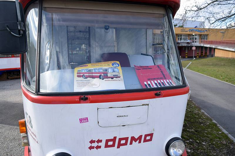 Tramvaje typu T3 u Plaveckého stadionu v Olomouci