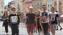 Rainbow Pride - první průvod lidí s menšinovou sexuální orientací v Olomouci