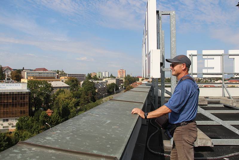 Výhled ze střechy Hotelového domu Olomouc, 11. 9. 2021