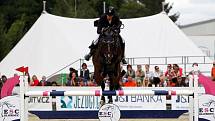 Balasz Horvath (Maď.) a Pm Jumping Lady. Světový pohár v jezdeckém areálu Equine Sport Centre v Olomouci