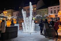 Vánoční výzdoba ve Šternberku. Prosinec 2021