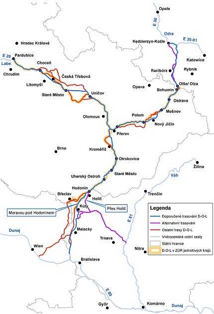 Kanál D-O-L. Trasa megalomanské stavby, která by propojila tři největší evropské řeky Dunaj, Labe a Odru