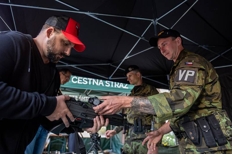 V centru města se uskutečnil festival vojenských hudeb, 27. srpna 2021 v Olomouci.