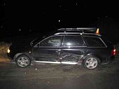 Audi, které u Velkého Tánce nabourala opilá řidička volkswagenu