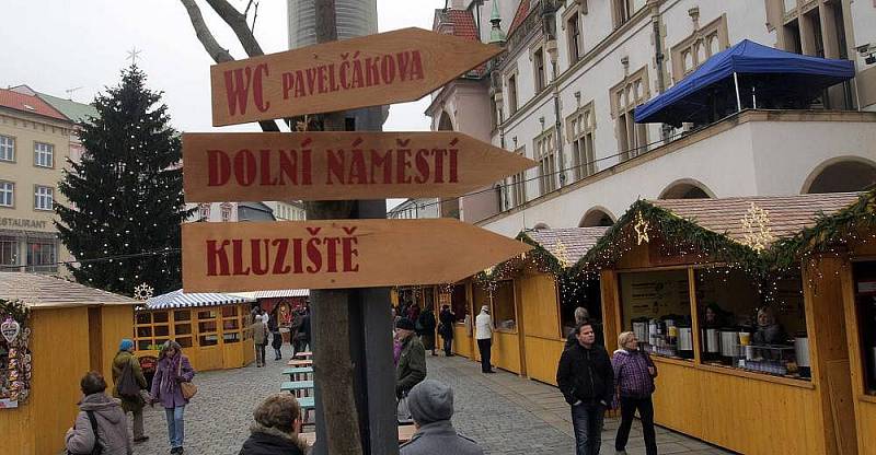Vánoční trhy na Horním náměstí v Olomouci