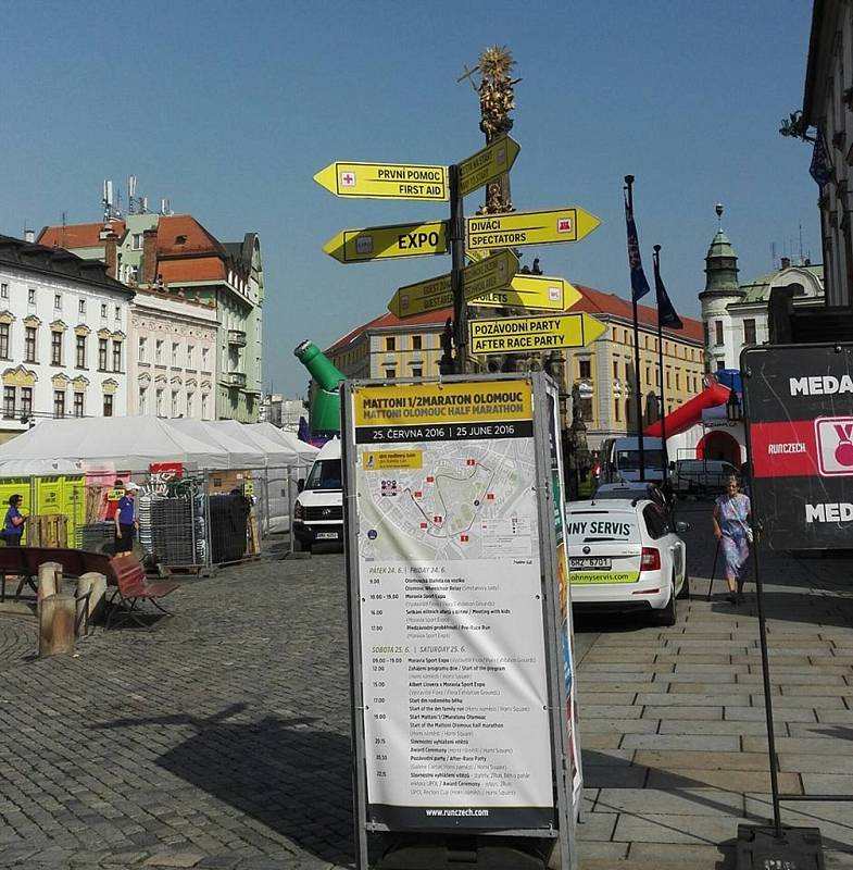 Olomouc se připravuje na sedmý ročník Mattoni 1/2Maratonu, hlavní závod odstartuje v 19 hodin na Horním náměstí v Olomouci.
