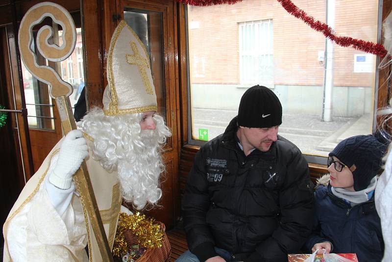 Mikulášská jízda tramvají v sobotu 7. prosince 2019 v Olomouci